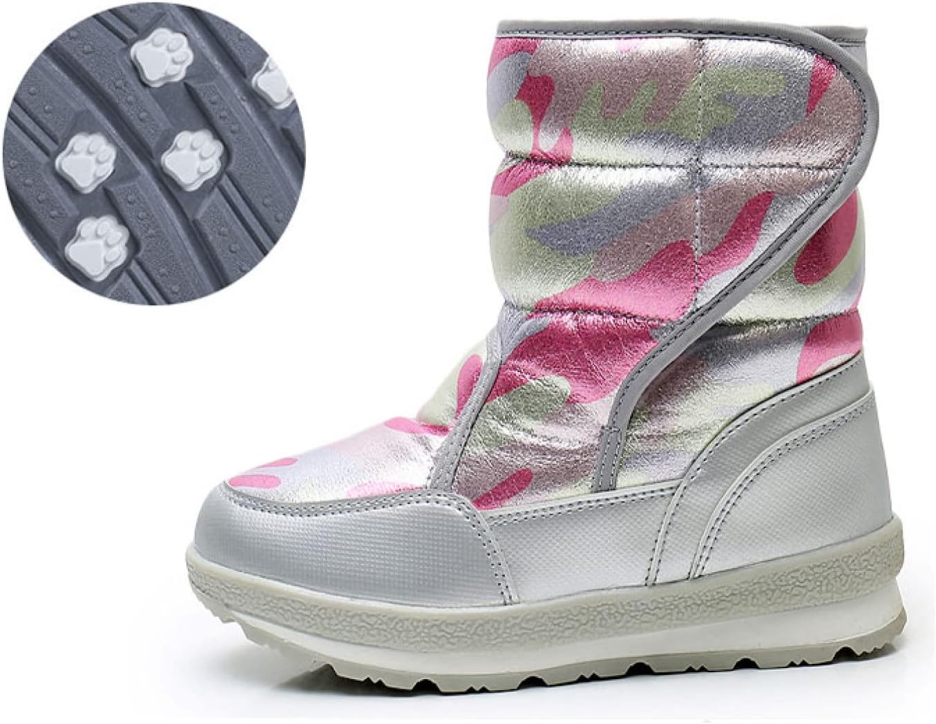 ヤク] ウィンターブーツ スノーブーツ キッズ ジュニア ウインター